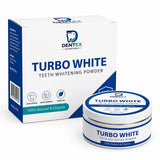 Dentex Turbo White teeth whitening powder single jar packaging